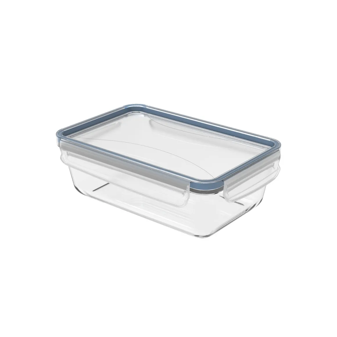 CONTENITORE CON COPERCHIO CLICK AND LOCK IN VETRO 24X16.5 H. 7.8CM 1.3LT
