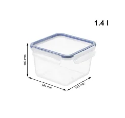CONTENITORE ERMETICO LINEA CLICK AND LOCK 16.1X16.1X10.3CM 1.4LT
