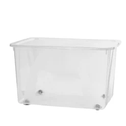 CONTENITORE LONA IN PLASTICA TRASPARENTE 57.1X39.2 H. 33.5CM 50LT: vendita online CONTENITORE LONA IN PLASTICA TRASPARENTE 57.1X39.2 H. 33.5CM 50LT in offerta