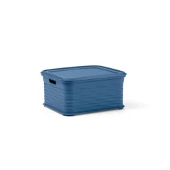 CONTENITORE LOOP IN POLIPROPILENE BLU DENIM 14.5X16.5 H. 8.5CM 1.3LT : vendita online CONTENITORE LOOP IN POLIPROPILENE BLU DENIM 14.5X16.5 H. 8.5CM 1.3LT in offerta