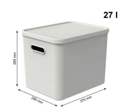 CONTENITORE MULTI BOX ALBULA LIGHT VISCHIO BIANCO 37X29 H. 29.5CM 27LT: vendita online CONTENITORE MULTI BOX ALBULA LIGHT VISCHIO BIANCO 37X29 H. 29.5CM 27LT in offerta