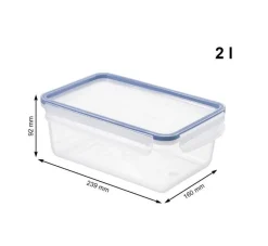 CONTENITORE PER FRIGO LINEA CLICK AND LOCK IN PLASTICA 23.9X16X9.2CM 2LT