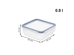 CONTENITORE PER FRIGO LINEA CLICK AND LOCK IN PLASTICA 16.1X16.1X6.1CM 0.8LT