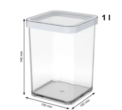 CONTENITORE PREMIUM LINEA LOFT IN PLASTICA 10X10X14.2CM 1LT