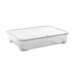 CONTENITORE T BOX IN PLASTICA TRASPARENTE 79.5X58 H. 18CM 54LT : vendita online CONTENITORE T BOX IN PLASTICA TRASPARENTE 79.5X58 H. 18CM 54LT in offerta