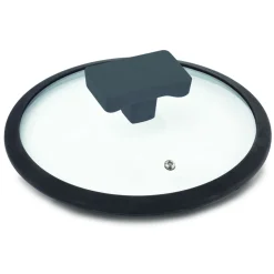 COPERCHIO IN VETRO E SILICONE CON FORO DIAM. 18