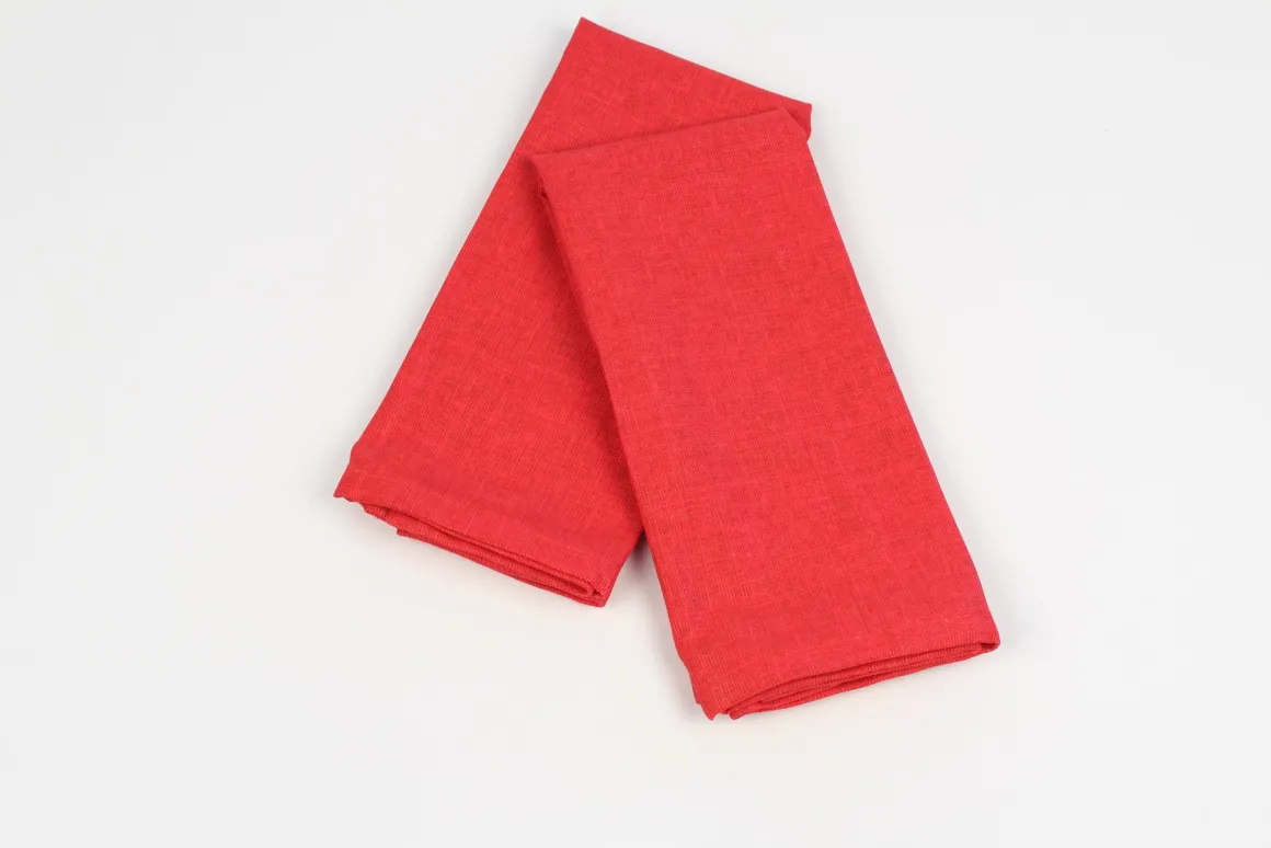 COPPIA TOVAGLIOLI CM 40X40 ROSSO: vendita online COPPIA TOVAGLIOLI CM 40X40 ROSSO in offerta