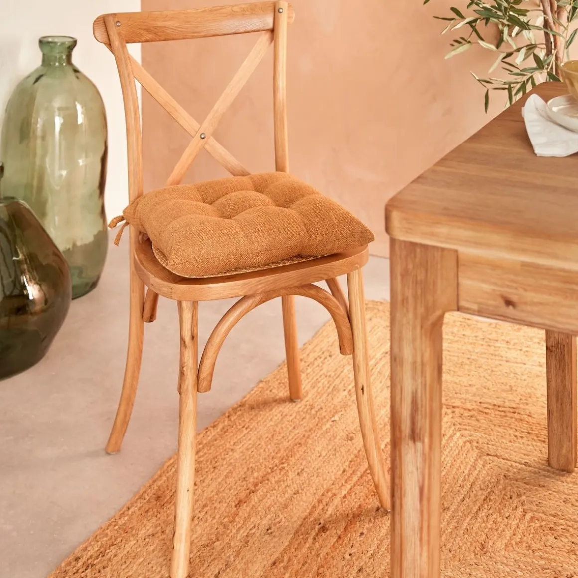 COPRISEDIA TRAPUNTATO CLEM 38X38 CM CANNELLA: vendita online COPRISEDIA TRAPUNTATO CLEM 38X38 CM CANNELLA in offerta
