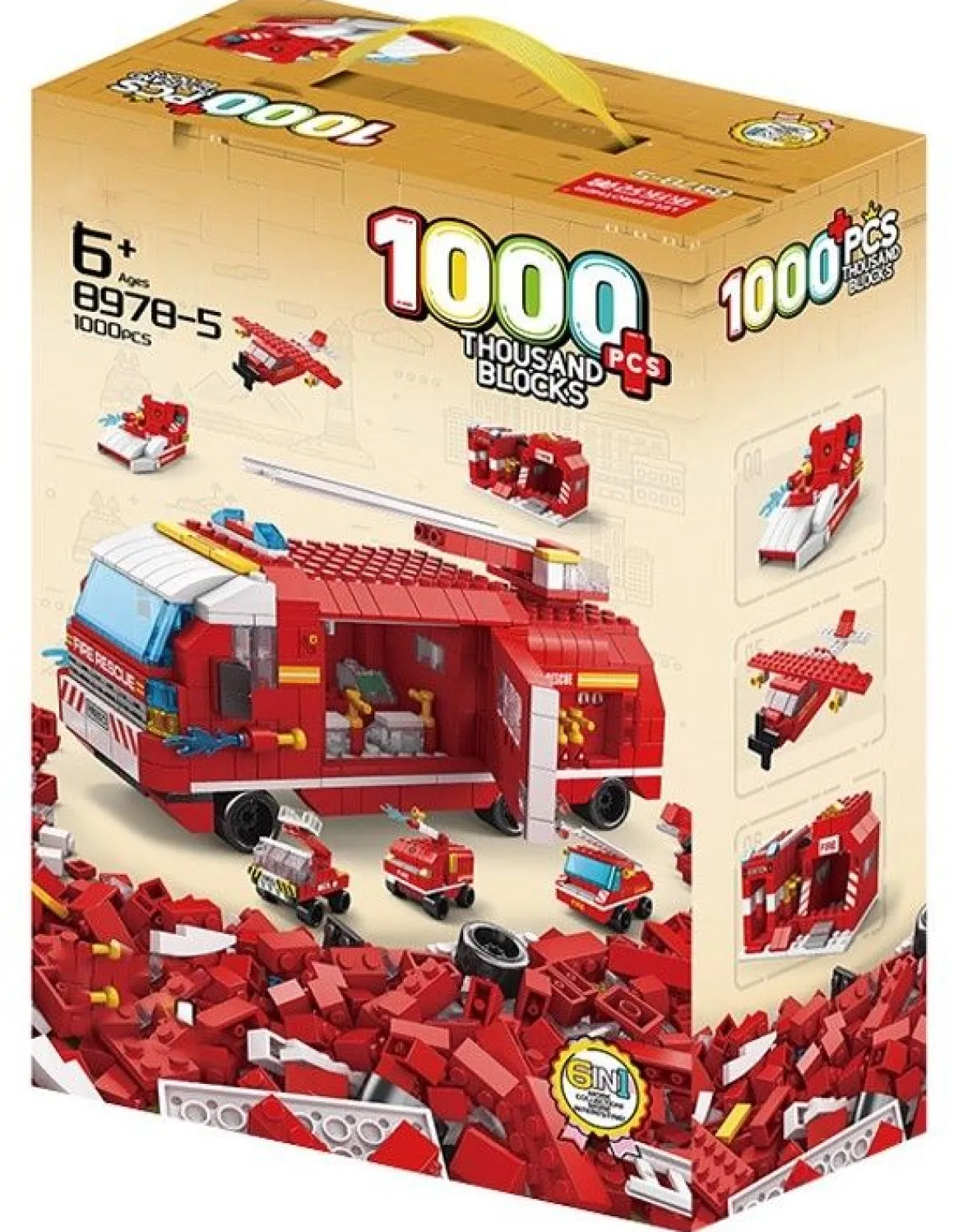 COSTRUZIONI CAMION POMPIERI 1000PZ: vendita online COSTRUZIONI CAMION POMPIERI 1000PZ in offerta