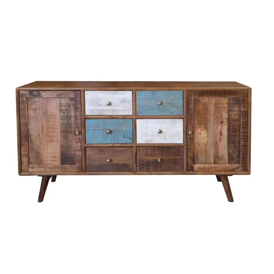 CREDENZA IN MANGO 2 ANTE E 6 CASSETTI: vendita online CREDENZA IN MANGO 2 ANTE E 6 CASSETTI in offerta