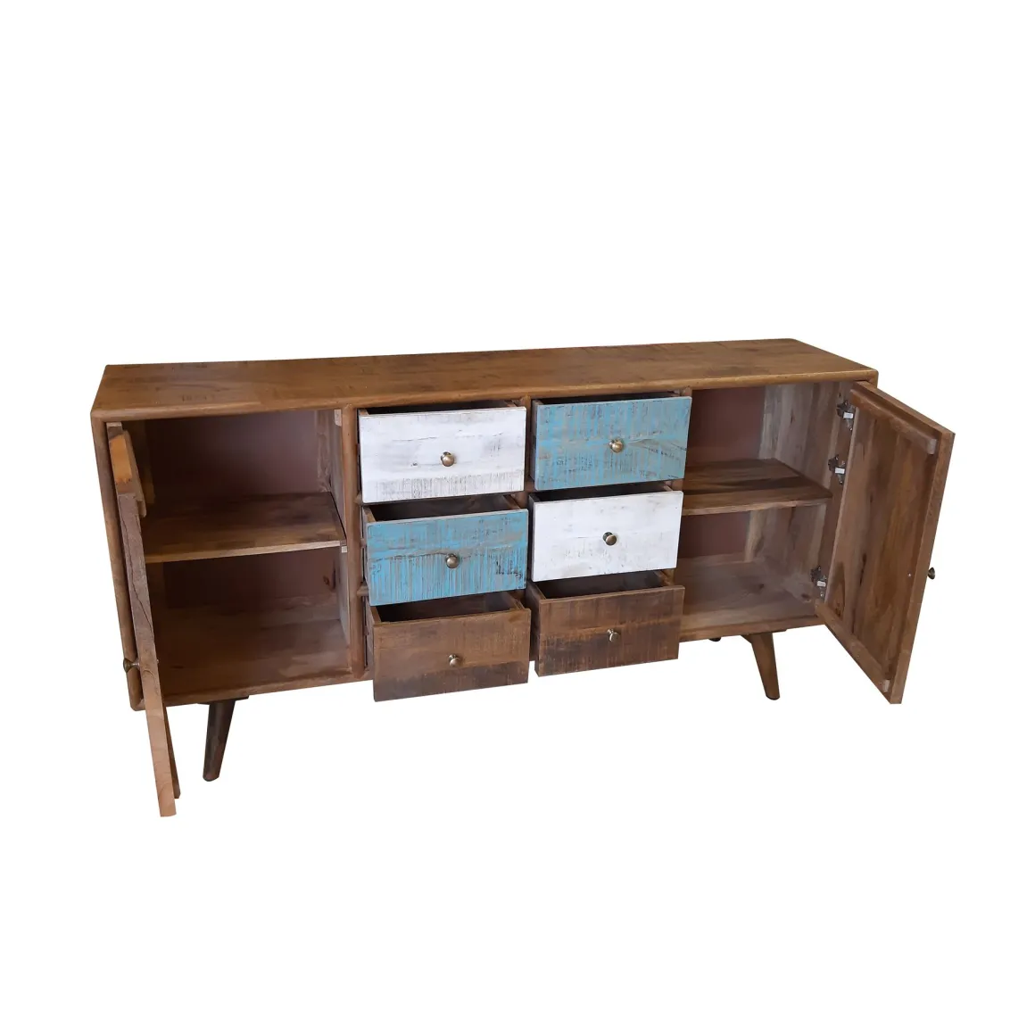 CREDENZA IN MANGO 2 ANTE E 6 CASSETTI: vendita online CREDENZA IN MANGO 2 ANTE E 6 CASSETTI in offerta