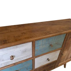 CREDENZA IN MANGO 2 ANTE E 6 CASSETTI: vendita online CREDENZA IN MANGO 2 ANTE E 6 CASSETTI in offerta