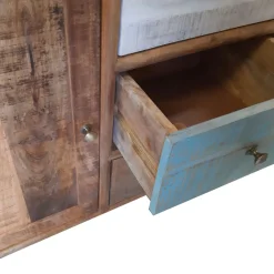 CREDENZA IN MANGO 2 ANTE E 6 CASSETTI: vendita online CREDENZA IN MANGO 2 ANTE E 6 CASSETTI in offerta