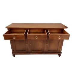 CREDENZA 3 ANTE IN LEGNO TINTA NOCE : vendita online CREDENZA 3 ANTE IN LEGNO TINTA NOCE in offerta