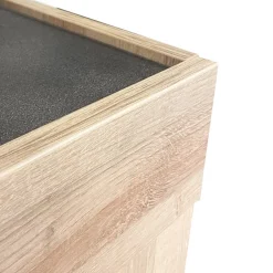 CREDENZA 3 ANTE NERO PORTLAND E RIVIERA OAK: vendita online CREDENZA 3 ANTE NERO PORTLAND E RIVIERA OAK in offerta