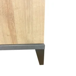 CREDENZA 3 ANTE NERO PORTLAND E RIVIERA OAK: vendita online CREDENZA 3 ANTE NERO PORTLAND E RIVIERA OAK in offerta