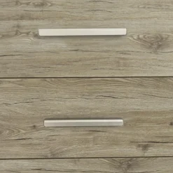 CREDENZA BIANCO E ROVERE RUSTICO