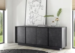 CREDENZA CARRARA EFFETTO MARMO NERO: vendita online CREDENZA CARRARA EFFETTO MARMO NERO in offerta