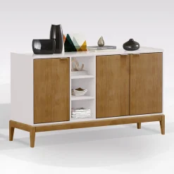 CREDENZA CM 150X45 H. 85 BIANCO E TABACCO: vendita online CREDENZA CM 150X45 H. 85 BIANCO E TABACCO in offerta