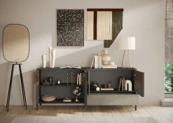 CREDENZA EVEREST LAVA/ARGILLA E MERCURE in vendita online