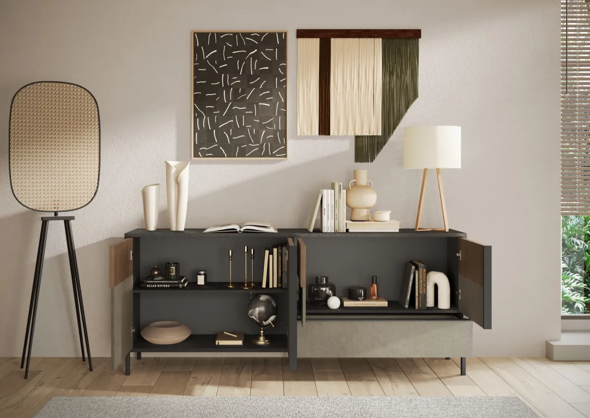 CREDENZA EVEREST LAVA/ARGILLA E MERCURE in vendita online