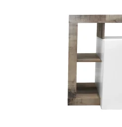 CREDENZA HAMBURG 4 ANTE BIANCO LUCIDO E PERO in vendita online