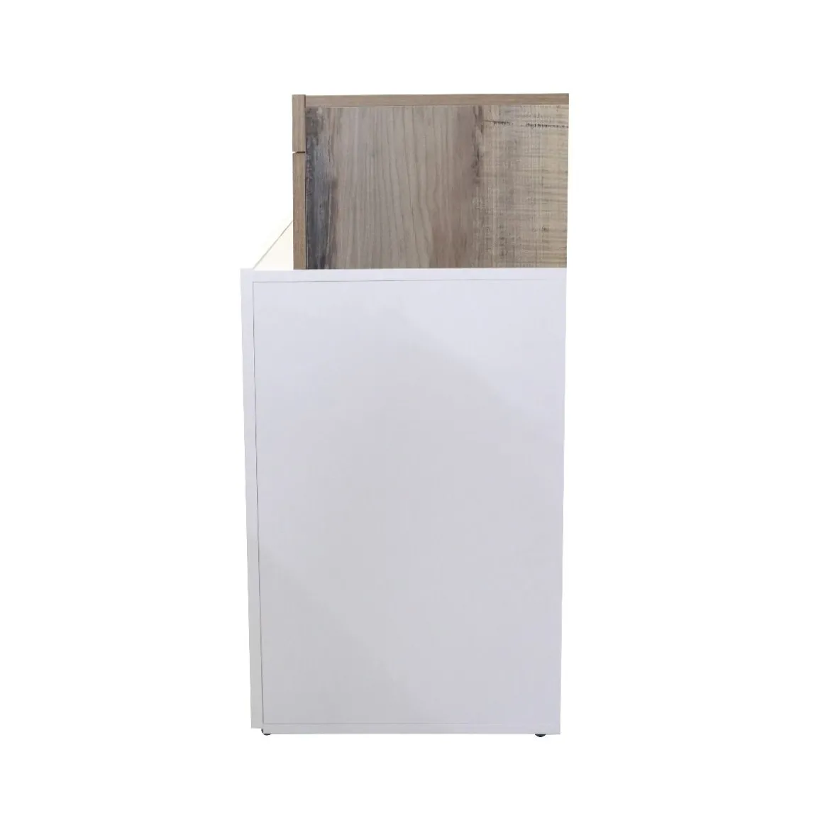 CREDENZA HAMBURG 4 ANTE BIANCO LUCIDO E PERO in vendita online