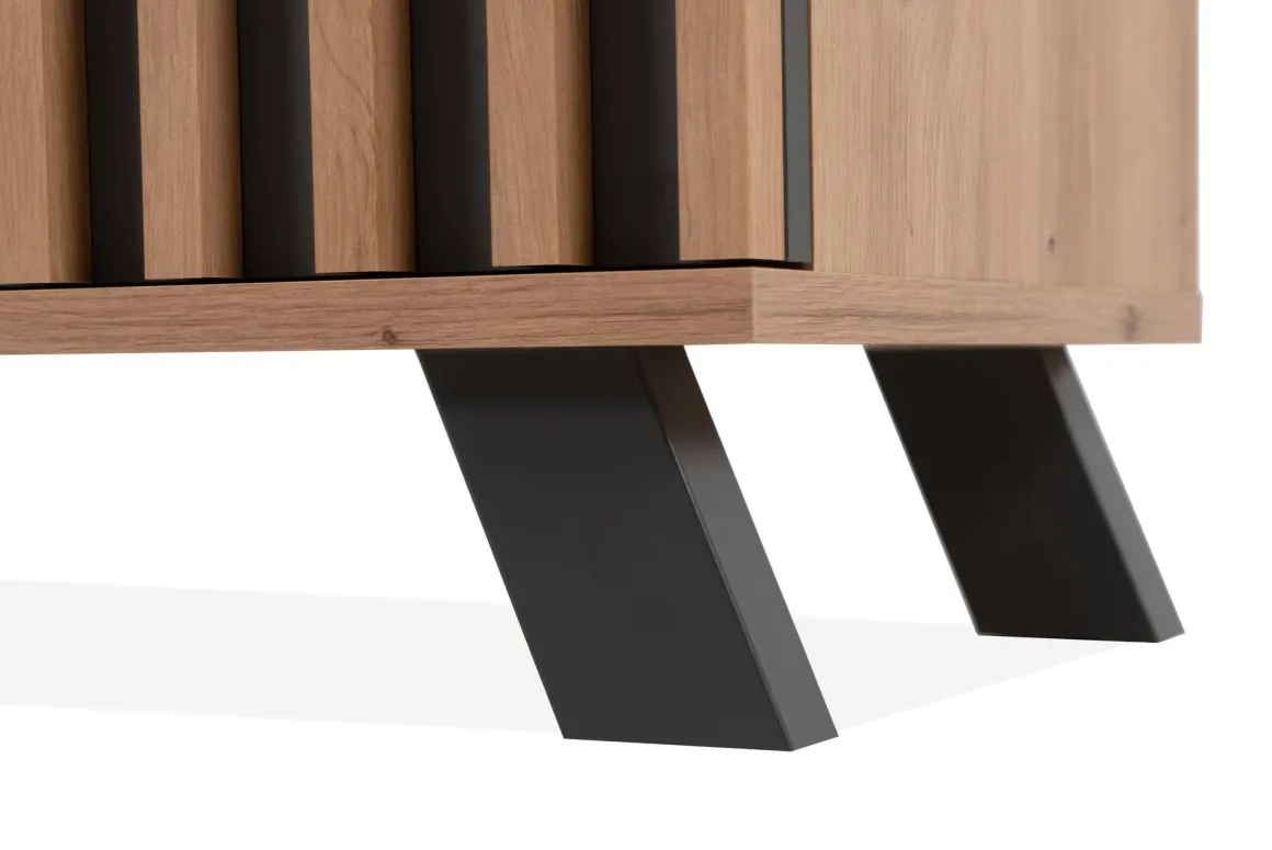 CREDENZA IN LAMINATO: CREDENZA MOD. MEDAN ARTISAN OAK E ANTRACITE