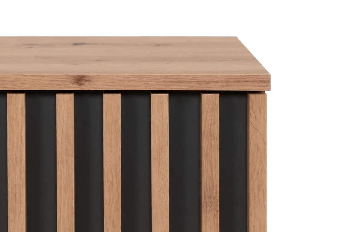 CREDENZA IN LAMINATO: CREDENZA MOD. MEDAN ARTISAN OAK E ANTRACITE