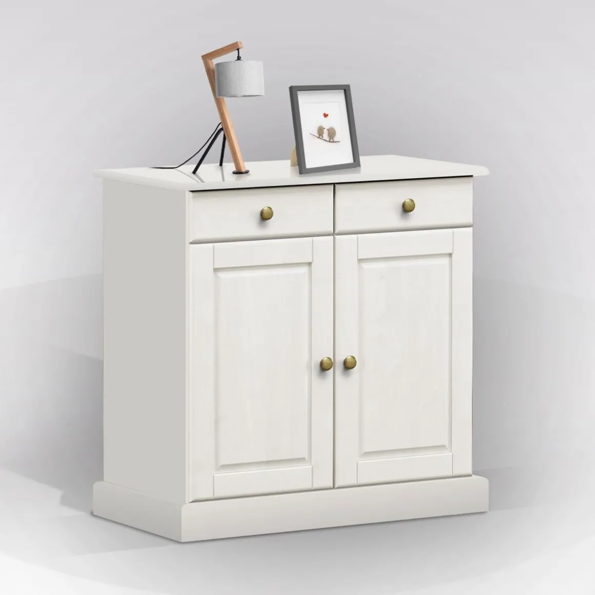 CREDENZA IN LEGNO MASSELLO BIANCO OPACO: vendita online CREDENZA IN LEGNO MASSELLO BIANCO OPACO in offerta