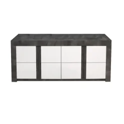 CREDENZA MOD.CAPRI OSSIDO E BIANCO LUCIDO: vendita online CREDENZA MOD.CAPRI OSSIDO E BIANCO LUCIDO in offerta