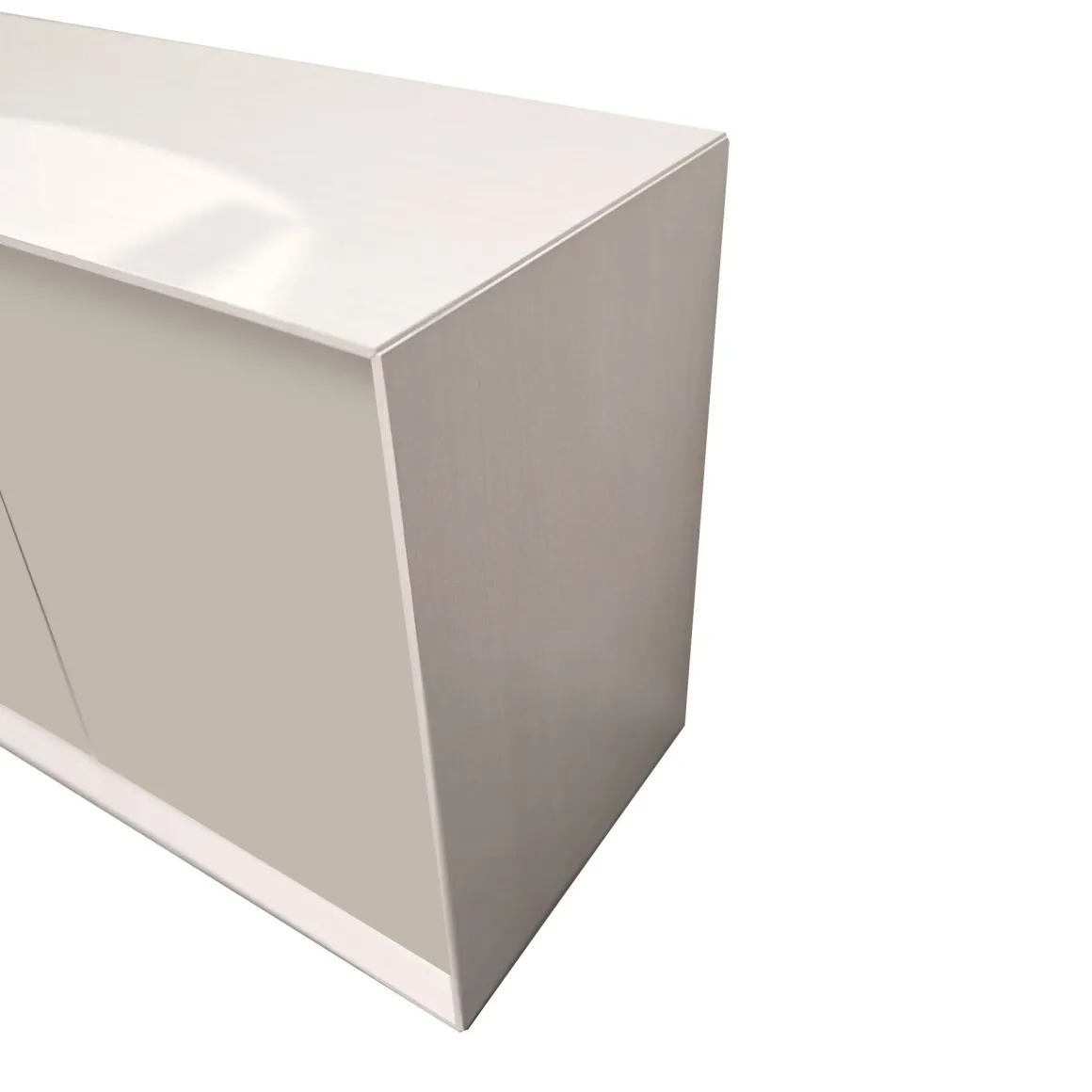 CREDENZA MOD. GIORNO PER GIORNO CM 155.6X45 H. 71.6 NUVOLA FRASSINO E TELE LISCIO in vendita online