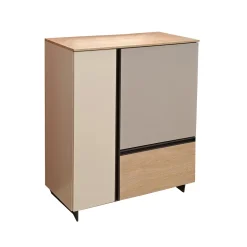 CREDENZA MOD. GIORNO PER GIORNO ROVERE NODATO/CRETA/FANGO in vendita online