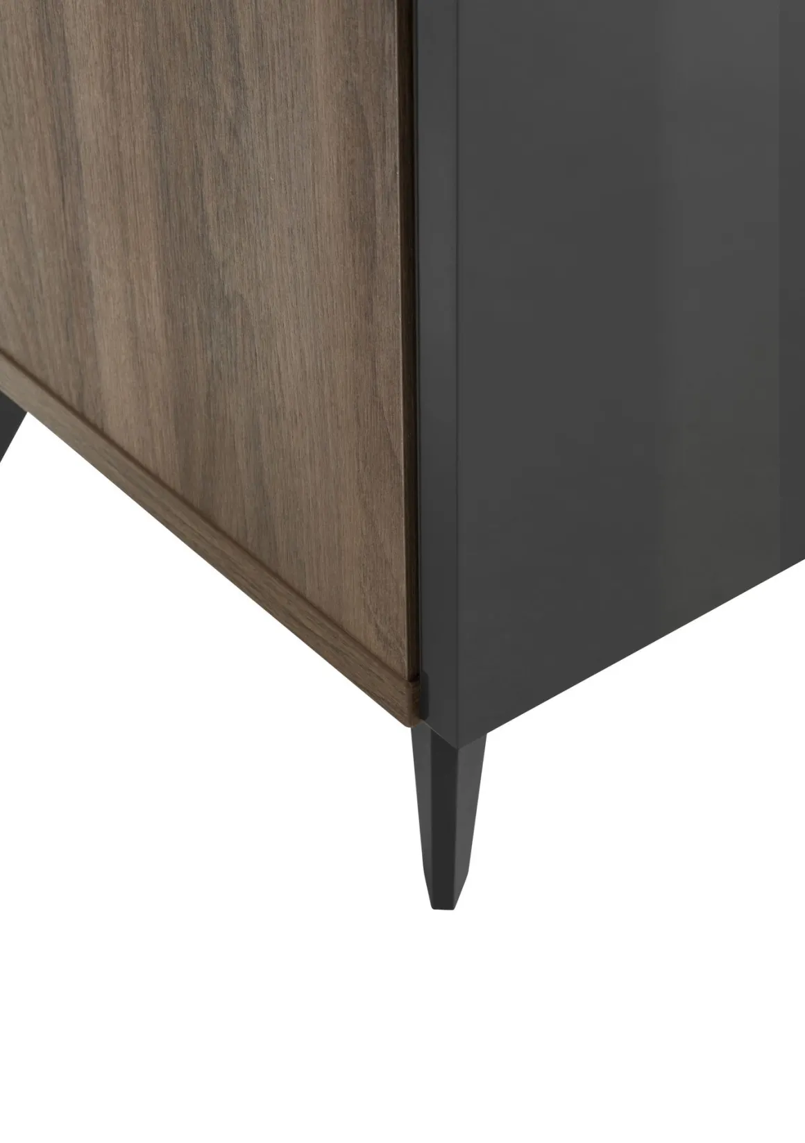 CREDENZA MOD. INFINITO CM 179.2X42.9 H.85 NOCE BRERA E GRIGIO TITANIO LUCIDO in vendita online