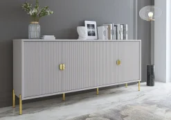 CREDENZA MOD.LOTUS CASHMERE EFFETTO CANNETTATO in vendita online