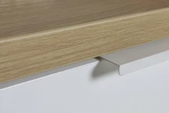 CREDENZA MOD. MUNDI BIANCO LUCIDO E ROVERE ARTISAN in vendita online