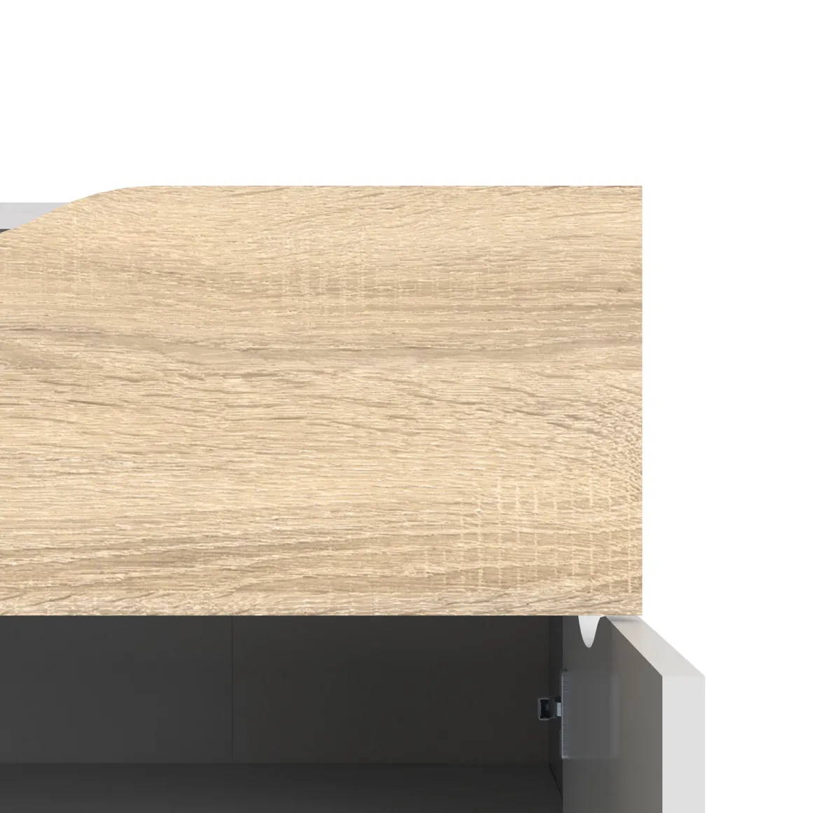 CREDENZA MOD. OSLO BIANCO OPACO E OAK: vendita online CREDENZA MOD. OSLO BIANCO OPACO E OAK in offerta