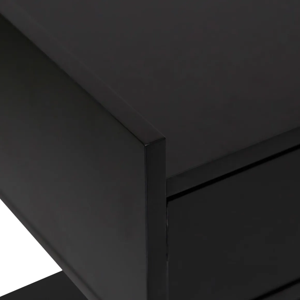 CREDENZA MOD. TEDY CM 120X40 H. 80 IN MDF E METALLO NERO in vendita online
