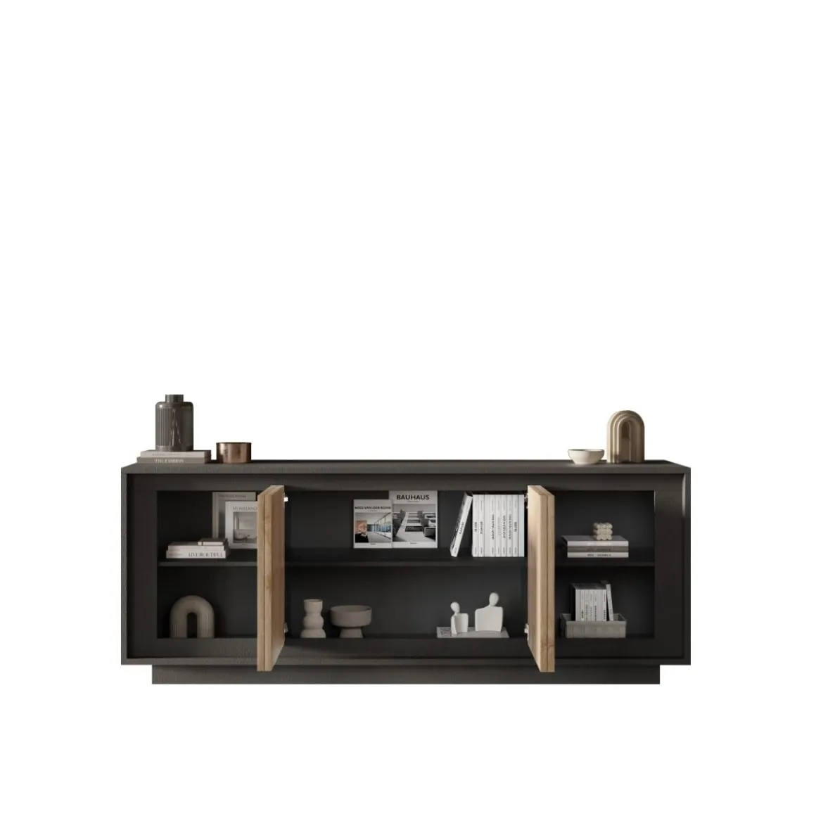 CREDENZA SKY 4ANTE CM 207X50 H. 80 LAVA/CADIZ in vendita online