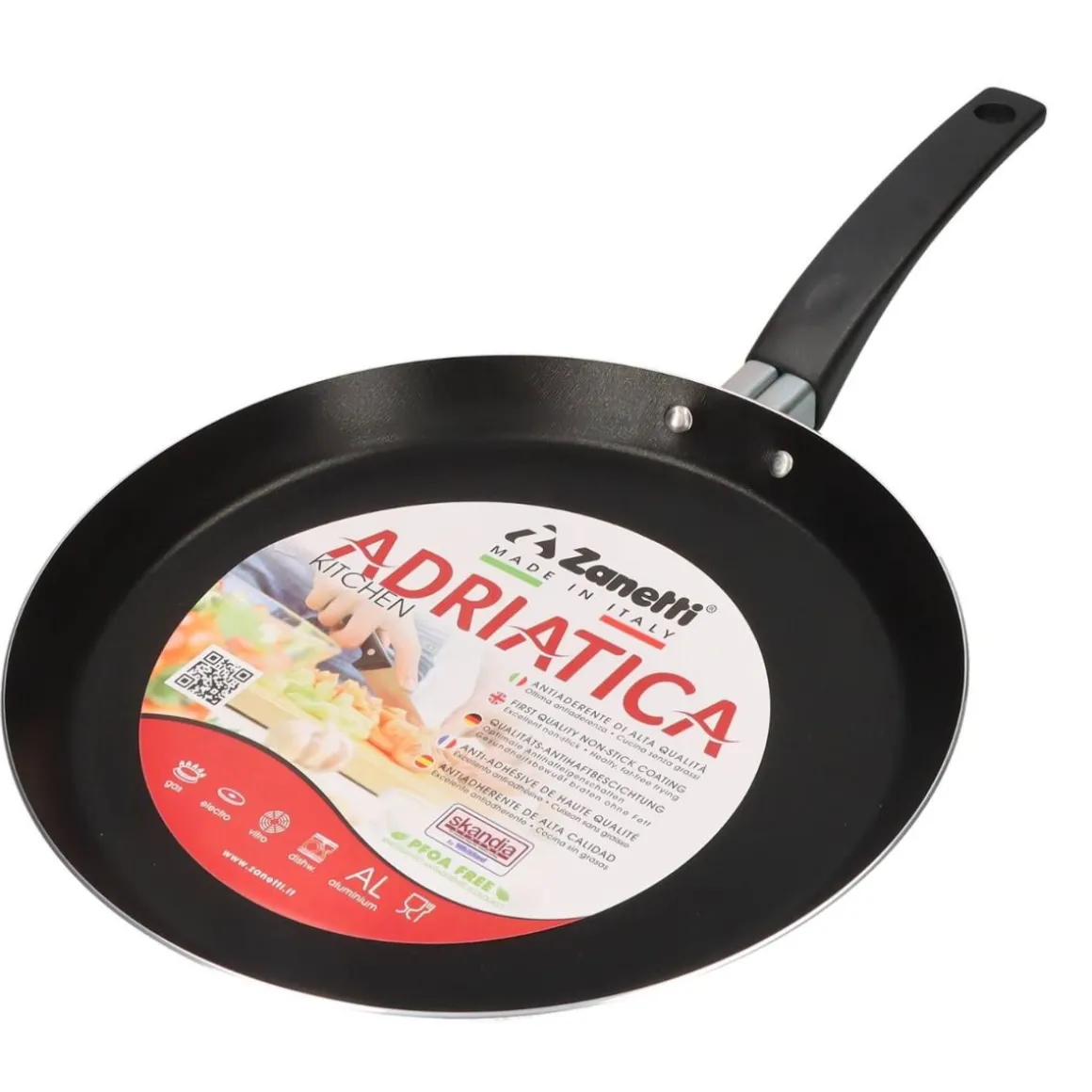CREPIERA 1 MANICO LINEA ADRIATICA ROSSA DIAM. 25CM
