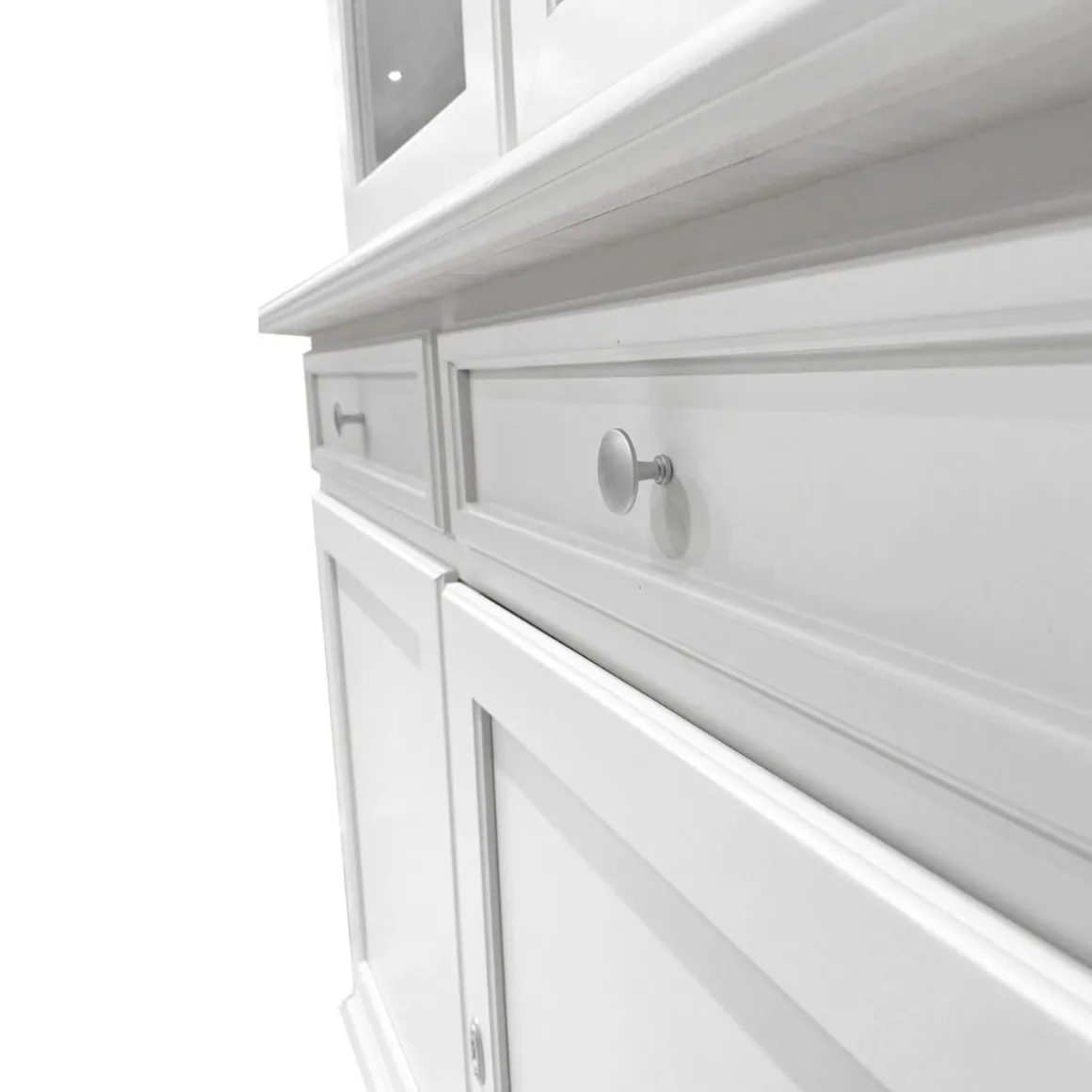 Cristalliera bianca: offerta cristalliera bianca in legno laccato bianco