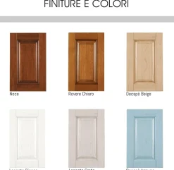 Cucina classica decapè beige con elettrodomestici: modello olimpia