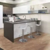 Cucina completa con maniglia a gola: cucina in bianco lucido moderna