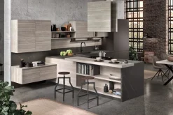 CUCINA COMPLETA GRIGIO/BEIGE