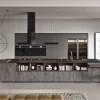 CUCINA COMPLETA GRIGIO/NERO