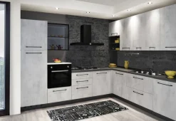 Cucina componibile colore pietra bianca