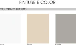 CUCINA MOD. BAHIA CM 330X60 H.240 BIANCO LUCIDO