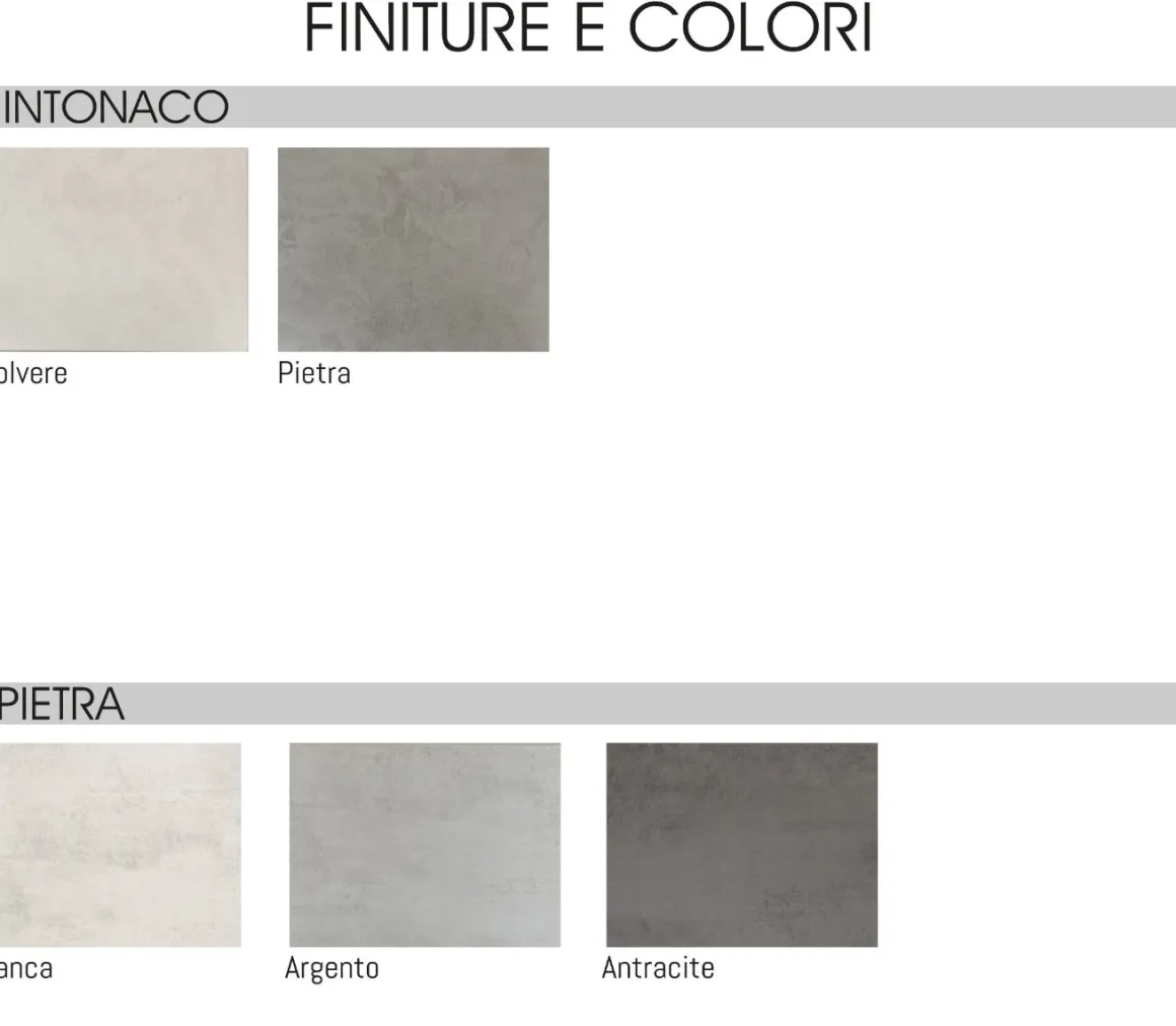 CUCINA MOD. FLY EVO 480X60 H. 240 PIETRA BIANCA