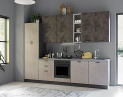 CUCINA MOD. MIRA COMP. SARA CM 300X60 H.240 VERSIONE SINISTRA