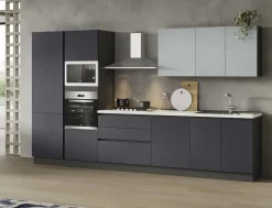 CUCINA MOD. SANDY CM 363X60 H.216 ANTRACITE POLVERE E GHIACCIO POLVERE PROMO CANCRO